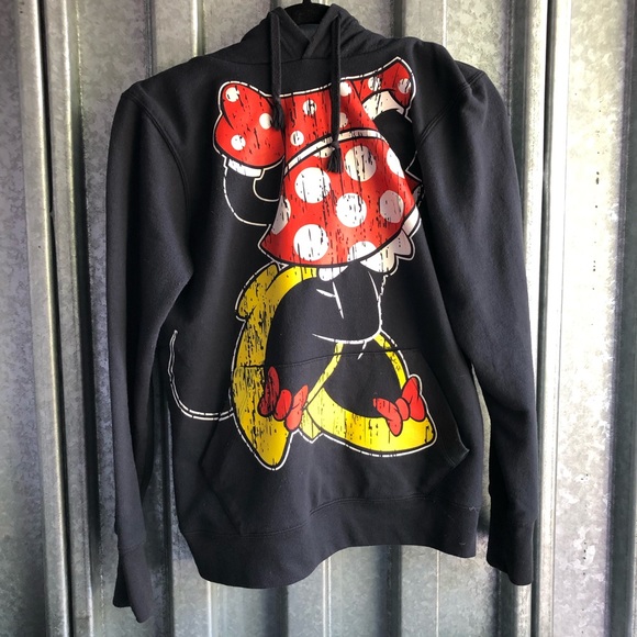 Disney Sweaters - Minnie Mouse Pullover Hoodie With Ears Sz M